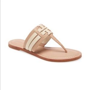 Tory Burch Leigh sandals in beige size 8